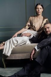 Jessica Biel and Justin Timberlake - Vanity Fair Oscar Portrait 2017