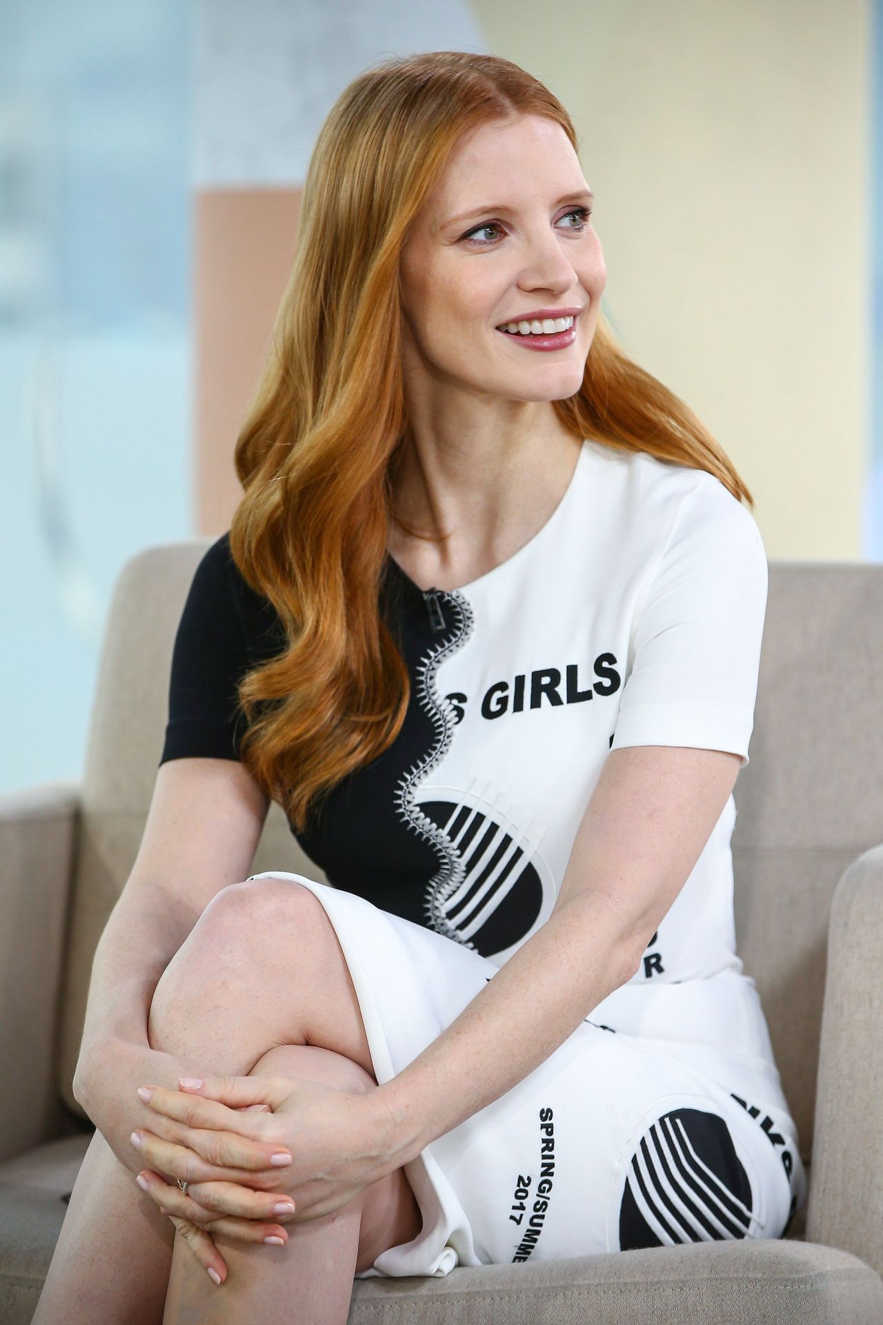 Jessica Chastain Appeared on 'Dzien Dobry TVN' TV Show in Warsaw 3/6 ...