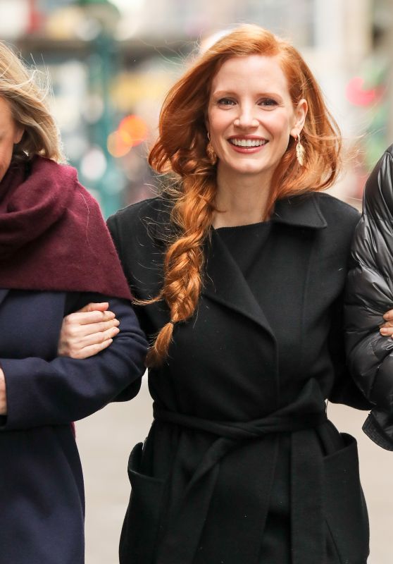 Jessica Chastain is All Smiles - Out in New York City 3/18/ 2017