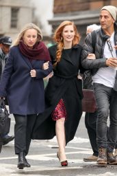 Jessica Chastain is All Smiles - Out in New York City 3/18/ 2017