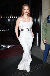 Jessica Chastain is Looking All Stylish - Leaving Her Hotel in Paris 3/2/ 2017