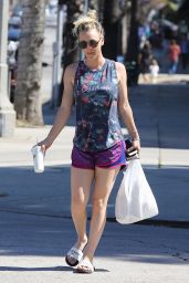 Kaley Cuoco Leggy in Shorts - Running Errands in Los Angeles 3/13/ 2017