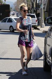 Kaley Cuoco Leggy in Shorts - Running Errands in Los Angeles 3/13/ 2017