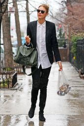 Karlie Kloss in the Rain in New York 3/28/2017