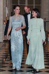 Kate Middleton Attend a Dinner at the British Embassy in Paris 3/17/ 2017