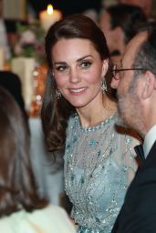 Kate Middleton Attend a Dinner at the British Embassy in Paris 3/17/ 2017