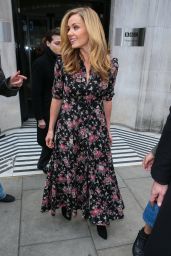 Katherine Jenkins - Leaving BBC Radio Two Studios After Appearing on the Show, London 3/21/ 2017