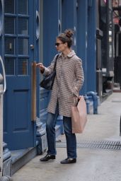 Katie Holmes Shopping in Soho, NYC 3/27/2017