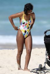 Kelly Rowland in Swimsuit - Beach in Sydney 3/27/2017