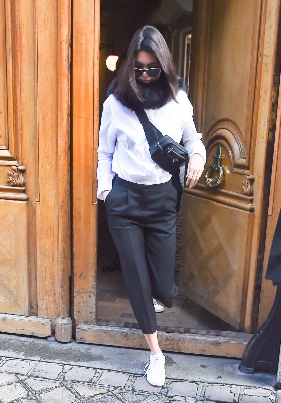 Kendall Jenner Casual Chic Outfit - Paris, France 02/28/ 2017