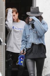 Kendall Jenner & Hailey Baldwin - Exit a Hair Salon in Los Angeles 3/21/ 2017