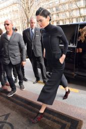 Kendall Jenner - Leaving at Four Seasons Hotel George V in Paris 3/2/ 2017