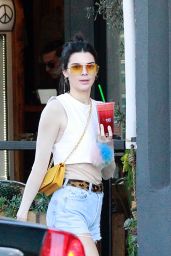 Kendall Jenner - Leaving Kreation Organic Juicery in Beverly Hills 3/9 ...