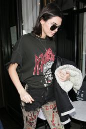 Kendall Jenner - Leaving Le Cafe de l