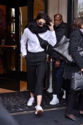 Kendall Jenner - Leaving the Four Seasons Hotel in Paris, France 2/28/ 2017