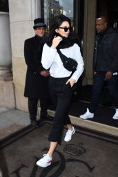 Kendall Jenner - Leaving the Four Seasons Hotel in Paris, France 2/28/ 2017