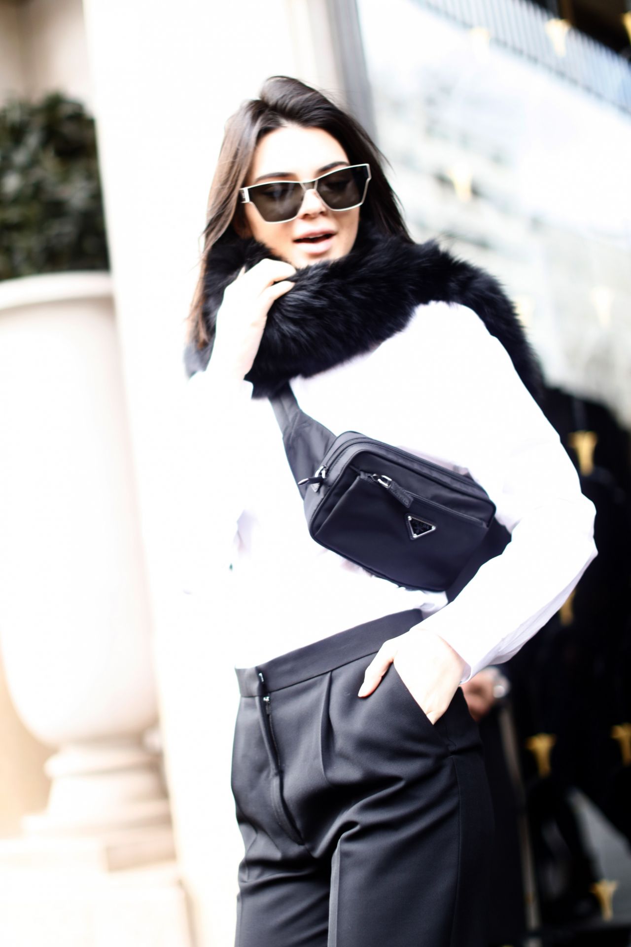 Kendall Jenner - Leaving the Four Seasons Hotel in Paris, France 2/28 ...