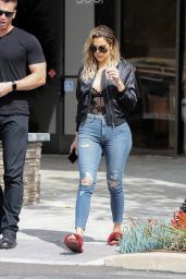 Khloe Kardashian in Ripped Jeans - Westlake Village 3/10 /2017