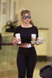 Kim Zolciak in Tights - Arrives Back to Atlanta After a Trip to Germany 3/20/ 2017