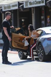 Kourtney Kardashian and Her Gunmetal Grey Ashton Martin - Out in LA 3/15/ 2017