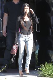 Kourtney Kardashian in Ripped Jeans - Leaving a Studio in LA 3/29/2017