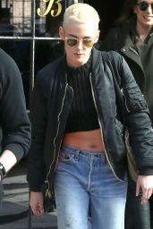 Kristen Stewart Street Style - Arriving at 