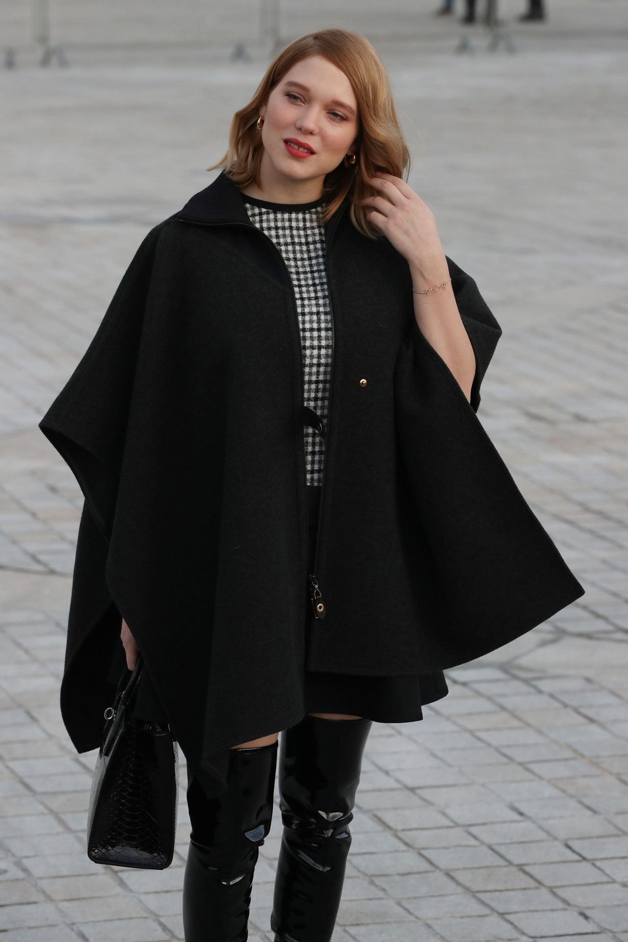 Lea Seydoux attending the photocall before the Louis Vuitton show as part  of Paris Fashion Week Fall/Winter 2016/17 on march 09, 2016 in Paris,  France. Photo by Aurore Marechal/ABACAPRESS.COM Stock Photo 