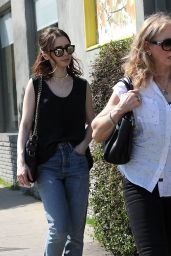 Lily Collins With Her Mother - Out in West Hollywood 3/16/ 2017 
