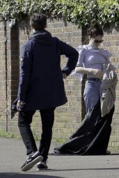 Lily James With Boyfriend Matt Smith - Out in London, UK March 2017