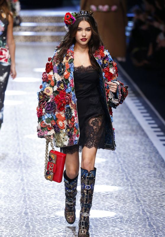 Madison Beer - Walks in the Dolce & Gabbana Show at Milan Fashion Week, February 2017
