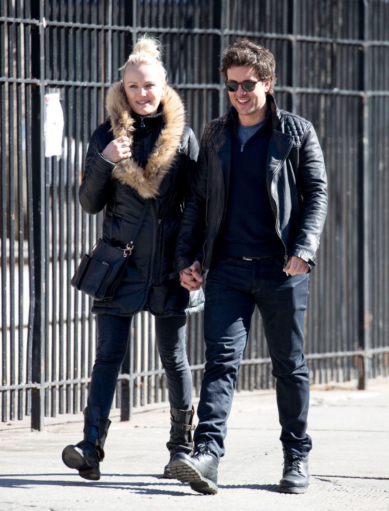 Malin Akerman and Boyfriend Jack Donnelly - NYC 3 17 2017 