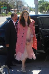 Michelle Monaghan Pretty in Pink - Arrives for an NBC Special Event in West Hollywood 3/6/ 2017