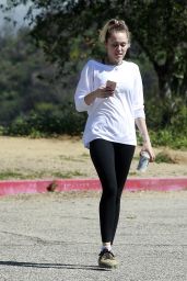 Miley Cyrus in Tights - Out in Los Angeles 3/16/ 2017