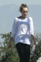 Miley Cyrus in Tights - Out in Los Angeles 3/16/ 2017