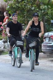Paris Hilton and Boyfriend in Tulum, Mexico 3/13/ 2017