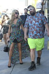 Paris Hilton and Her Boyfriend at a Tattoo Parlor in Los Angeles 3/27/2017