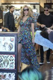 Paris Hilton and Her Boyfriend at a Tattoo Parlor in Los Angeles 3/27/2017