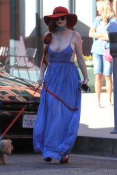 Phoebe Price Shows Off Cleavage - Walking Her Dog in Beverly Hills  3/7/ 2017