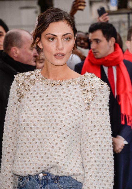 Phoebe Tonkin - Arriving to the Chanel Fashion Show in Paris 3/7/ 2017