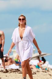 Rachel Hilbert & Devon Windsor in a Bikini at Miami Beach 3/14/ 2017