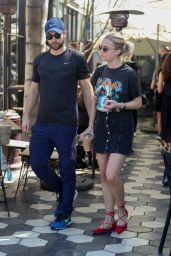 Rebecca Rittenhouse and Chace Crawford at Zinque Cafe in West Hollywood 3/8/ 2017