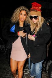 Rita Ora With a Friend at the Chiltern Firehouse in London 3/4/ 2017