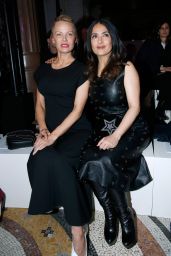 Salma Hayek & Pamela Anderson - Stella McCartney Show at Paris Fashion Week 3/6/ 2017