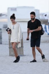 Sara Sampaio on the Beach in Miami 3/12/ 2017