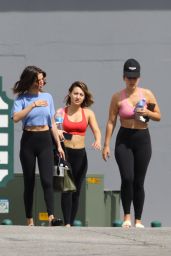 Selena Gomez in Tights - Steps Out For Pilates With Friends, Los Angeles 3/14/ 2017
