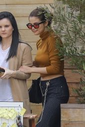 Selena Gomez Street Fashion - Lunch With Friends at Soho House in Malibu 3/22/ 2017