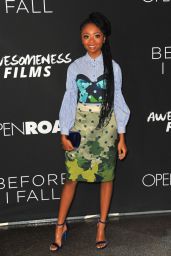 Skai Jackson at ‘Before I Fall’ Premiere in Los Angeles 3/1/ 2017
