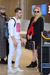 Sophie Turner - Arrives With Her boyfriend Joe Jonas in Paris, France 3/6/ 2017