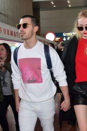 Sophie Turner - Arrives With Her boyfriend Joe Jonas in Paris, France 3/6/ 2017
