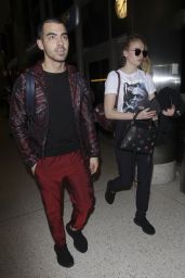 Sophie Turner at LAX Airport With Her Boyfriend Joe Jonas 3/5/ 2017